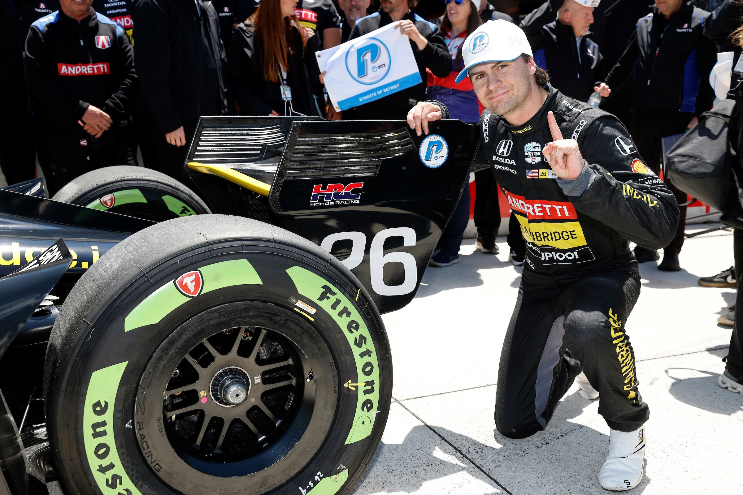 2025 Colton Herta takes pole at Detroit Grand Prix for Honda | Honda Racing